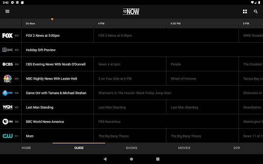 Screenshot of HTC TV NOW