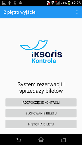 Android application iKSORIS Kontrola 2 screenshort