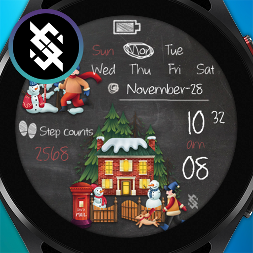 BFF17- Christmas House Snowman logo