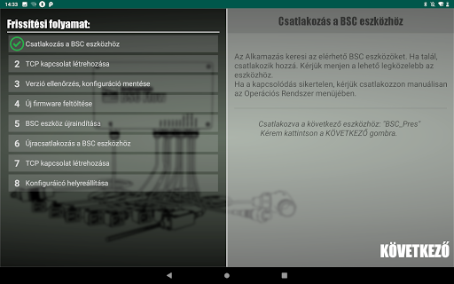 BSC Firmware Updater Screen 2