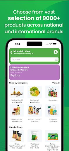 Android application Twinleaves: Grocery App screenshort