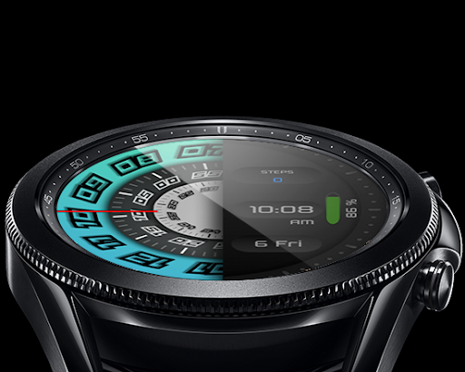 [SSP] Black Dial Watch Face Screen 3