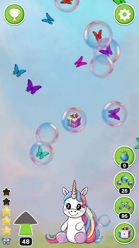 Android application Pony Catch Butterfly in Bubble screenshort