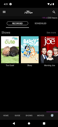 Screenshot of FidelityTV