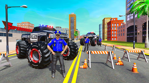 Police Monster Truck Car Games screenshots 1