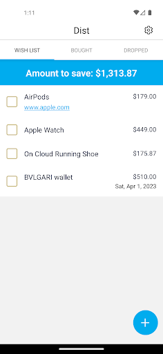 Android application Dist screenshort