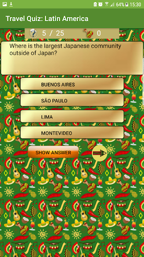 Travel Quiz - Latin America Screen 2