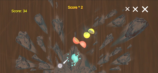Android application Crazy Fruit screenshort