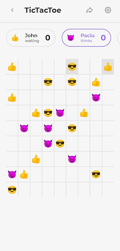 Android application TicTacToe Emoji screenshort