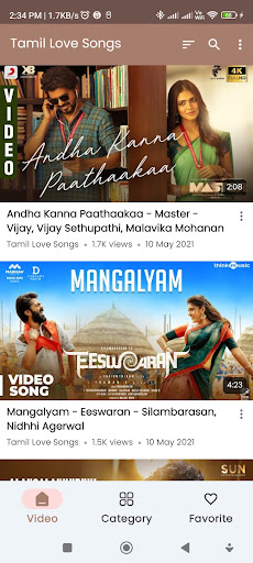 Tamil Love Songs Screen 2