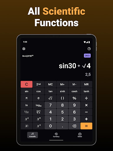 Screenshot of Calculator One