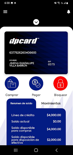 dpcard Wallet Screen 2