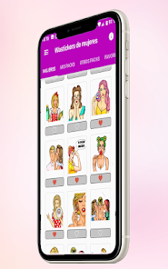 Screenshot 15 Wasticker sexuales mujeres android