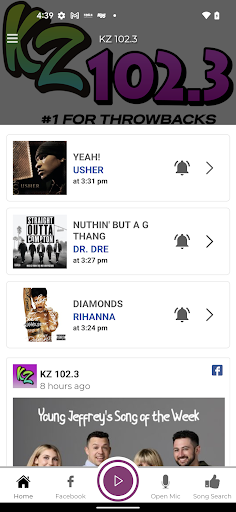KZ 102.3 Screen 2
