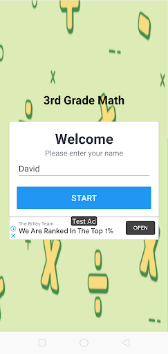 Android application 3rd Grade Math screenshort