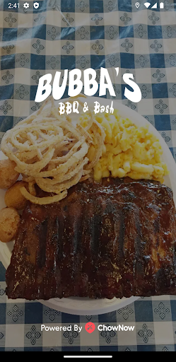 Android application Bubba's BBQ & Bash screenshort