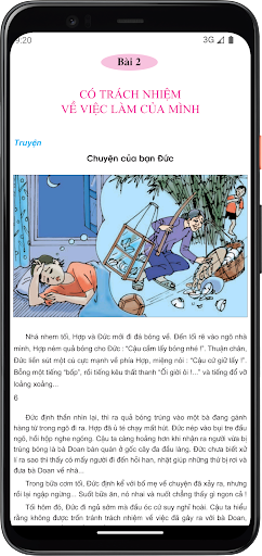 Android application Đạo đức Lớp5 screenshort