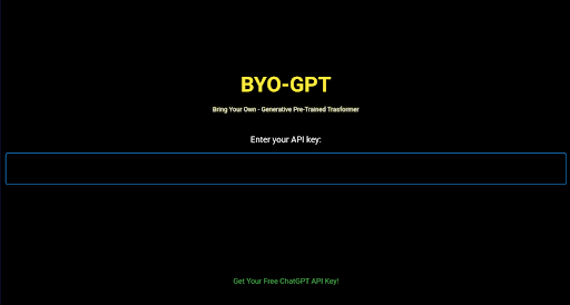 Android application BYO-GPT screenshort