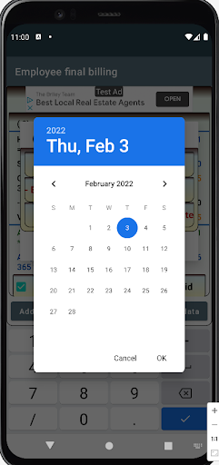 Android application Endabrechnung Lohnzettel screenshort