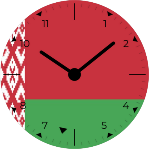 Android application Belarus Analog Watch Face screenshort