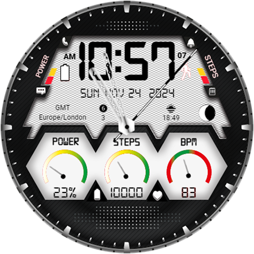Android application HX007 Hybrid Watch Face screenshort