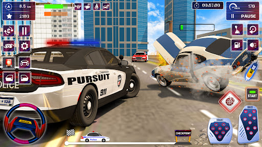 Police Car Chase Parking Games Screen 3