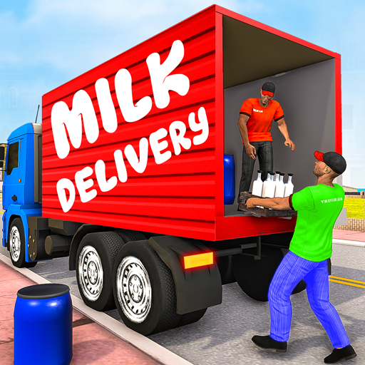 Cow Milk Delivery Truck Games logo