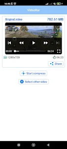 VideoRar - Video compress tool
