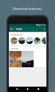 WAMR - Recupera mensajes borrados, descarga estado Screenshot