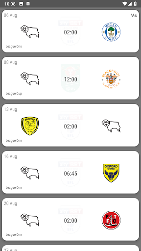 Derby County Fan App Screen 3