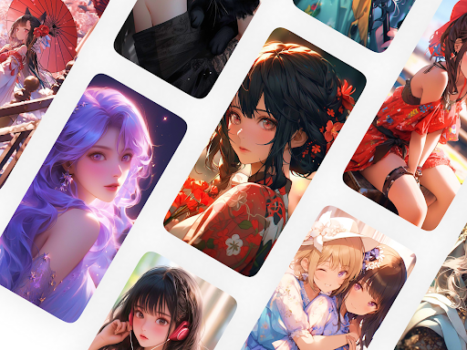 Android application Anime Girl Wallpaper Offline screenshort