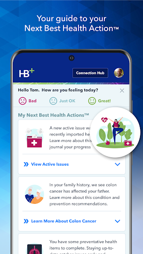 Android application HealthBook Plus screenshort