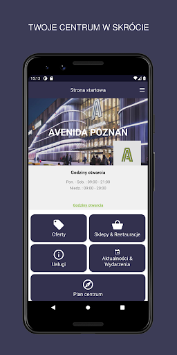 Android application Avenida Poznań screenshort