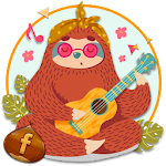 Cover Image of डाउनलोड Cute Guitar Sloth Themes HD Wallpapers 3D icons 1.0 APK