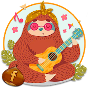 Cute Guitar Sloth Themes HD Wallpapers 3D icons