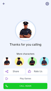 Police Fake Call - Video Chat