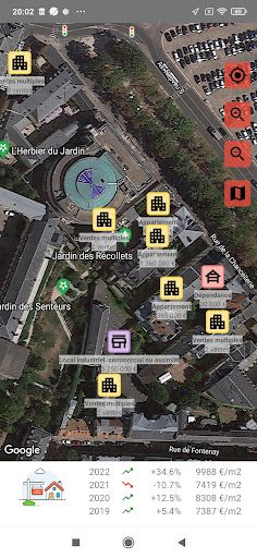 Android application Prix Immobilier screenshort