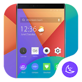 Purple & Red Colorblock - APUS Launcher theme icon