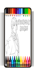 Wedensday Addams Coloring Game