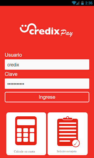 Android application CredixPay screenshort