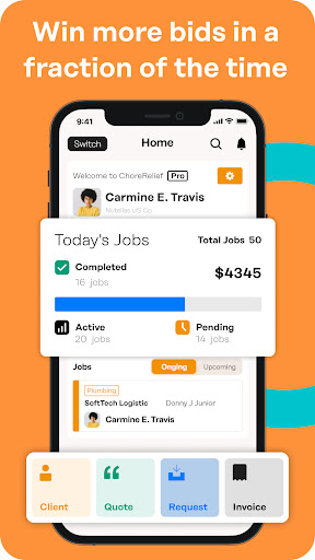 AllBetter: Business Management Screen 3
