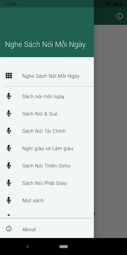 Android application Nghe Sách Nói Mỗi Ngày screenshort