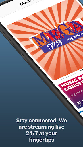 Android application Mega 97.9 screenshort