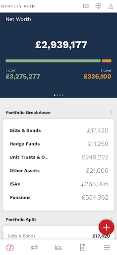 Android application Bentley Reid Client Portal screenshort