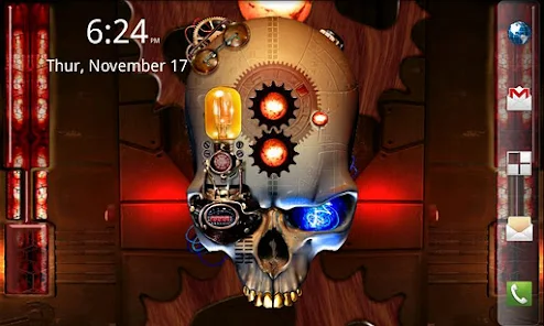 Steampunk Skull Live Wallpaper - Apps on Google Play