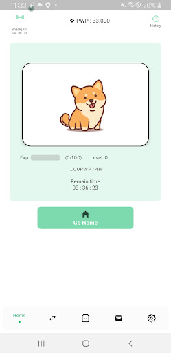 Android application PetWalk screenshort