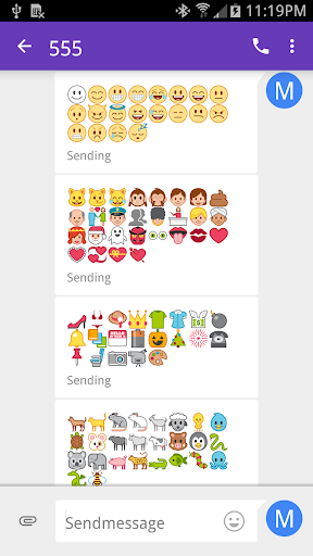 Android application Emoji Fonts Message Maker screenshort