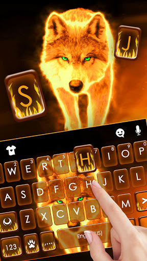 Fiery Wolf Theme Screen 2