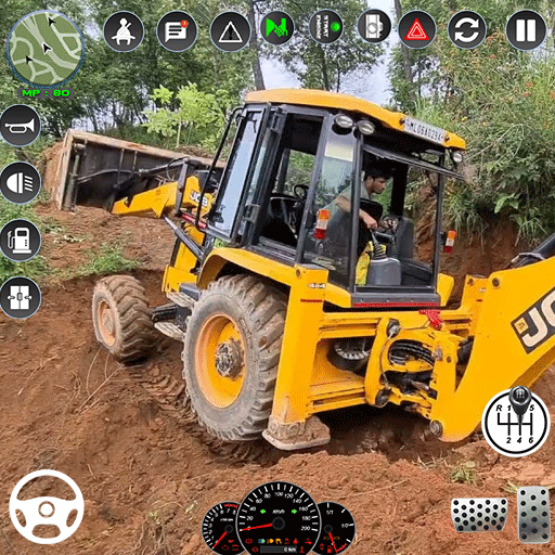 Mega JCB Game Heavy Excavator logo