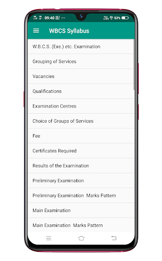 WBCS Syllabus 2022 Screen 2